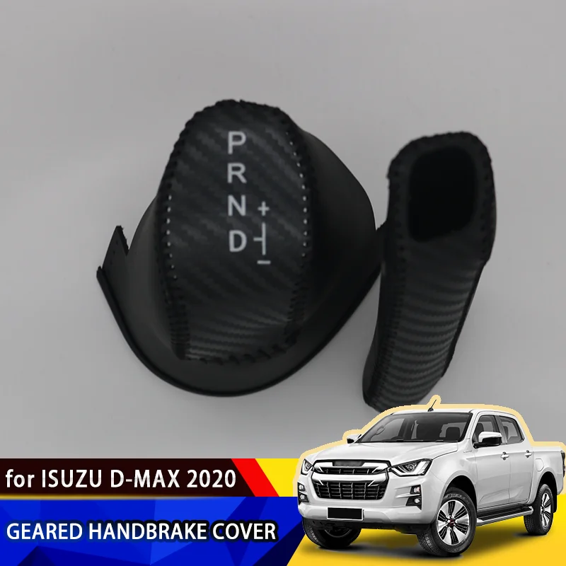

Suitable for Isuzu D-Max 2020 2021 2022 2023 2024 Leather Car Interior Gear Cover Handbrake Set Decoration