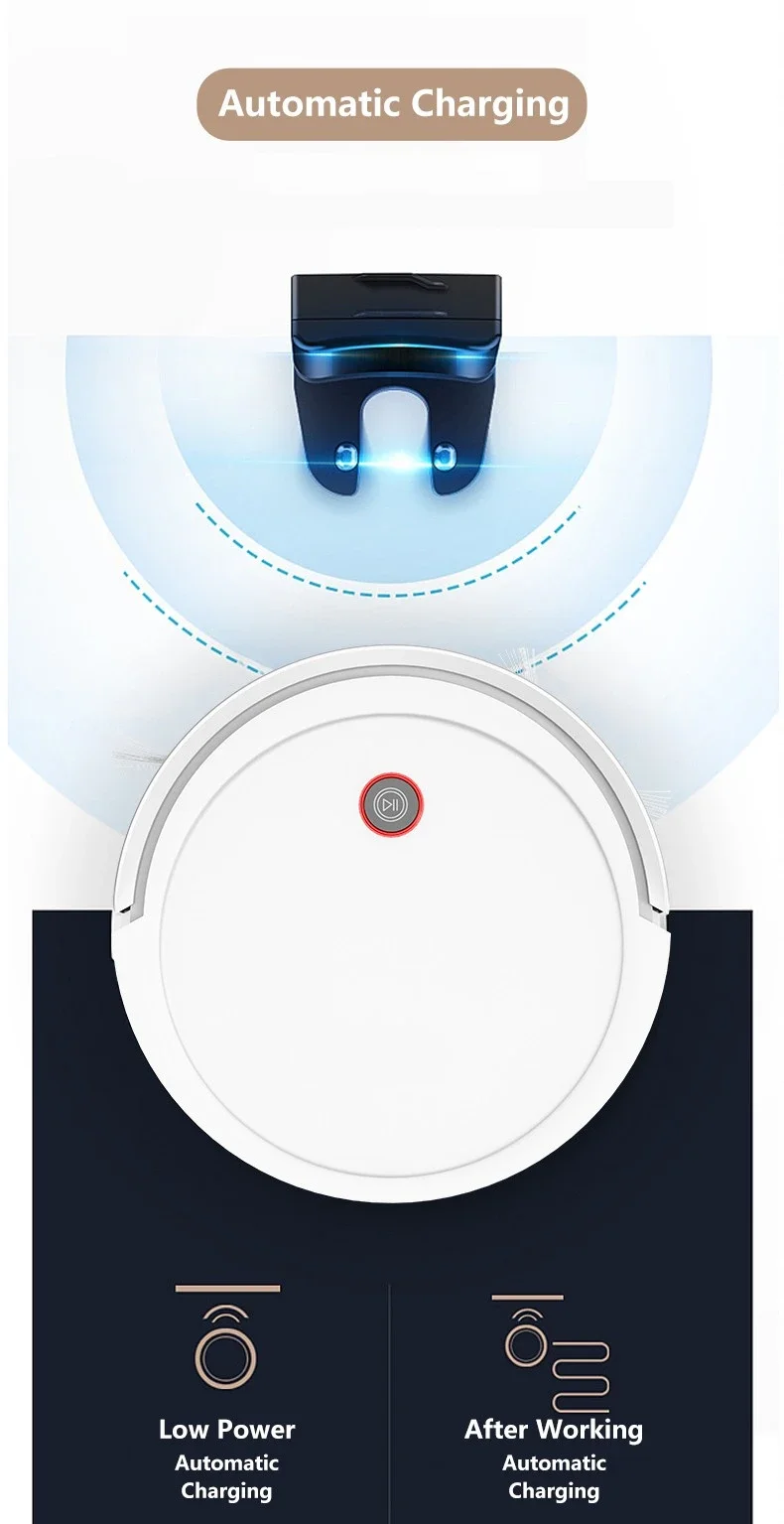 Robot aspirador inteligente con conexión WIFI, mapa de aplicación, construcción