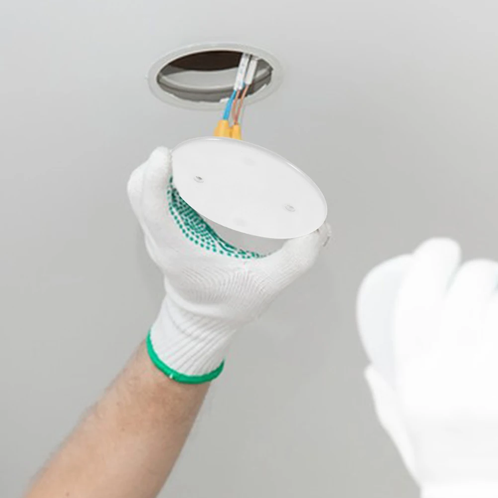 

25Pcs Octagonal Ceiling Box Cover Plates Round Protection Covers for Home Office Cable Wire Concealing and Organizing Outlet