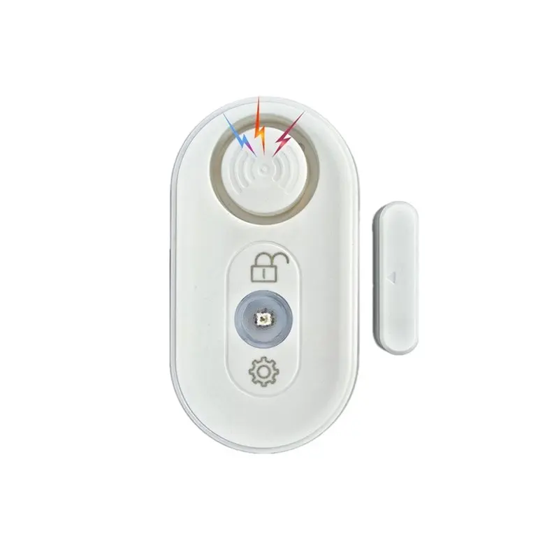 A92Z Alarm Sensor 4In1 Multi-Functional Magnetic Alarm Touch Button Door Window Sensor