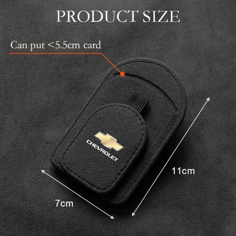 Car sun visor glasses clip suede magnetic multifunctional bracket suitable for Chevrolet Cruze TRAX Aveo Sonic Lova Sail EPICA