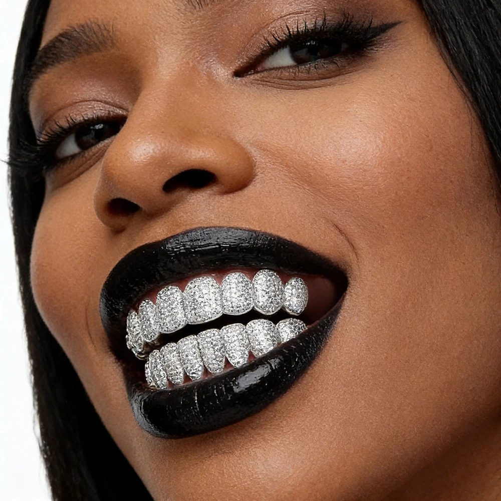 

1 piece of fashion classic grills, diamond, gold & silver teeth. Suitable for daily wear and festivals including New Year,