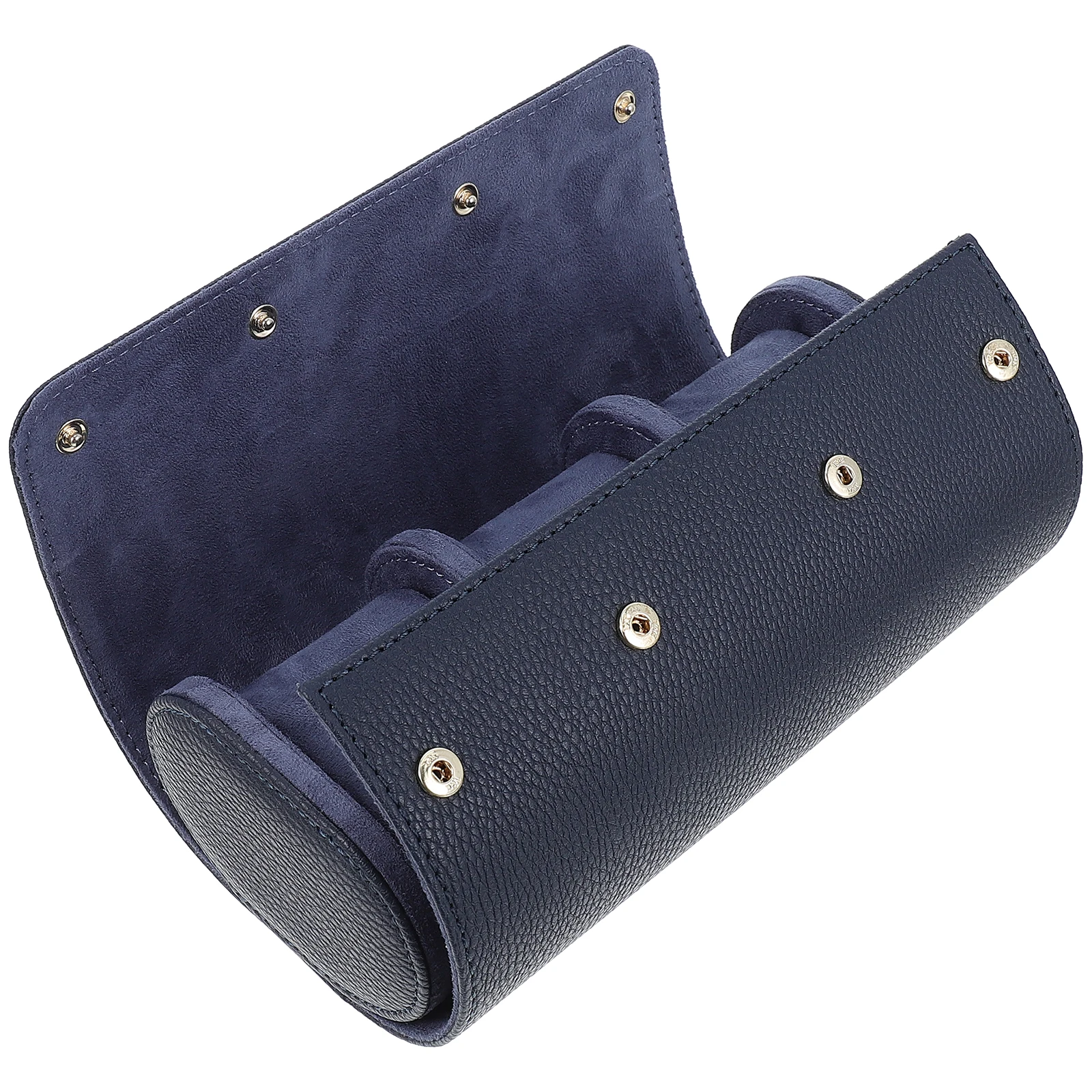 Watch Storage Box 1 Organizer Case for Men Blue Flannel Velour Dust Proof Protective Watch Case Storage Solution