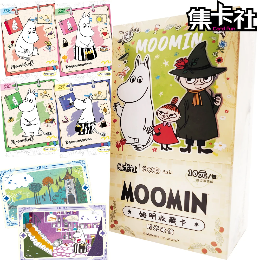 

CARD.FUN Moomin Collection Cards Famous Finnish Fairy Tale Novels Characters Warm Art Illustration Freeze-frame Cards Toys Gifts