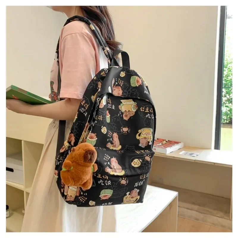 Kawai Schoolbag Cute Cartoon Backpack Female Primary School Students Large-capacity Lightweight Junior High School Bag Students