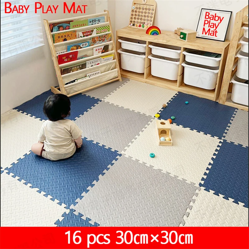 16 buah tebal 12mm tikar aktivitas untuk bayi Playmat 30x30cm lantai kebisingan tikar bermain bayi tikar kolam renang tikar Gym tikar olahraga tikar hadiah baru