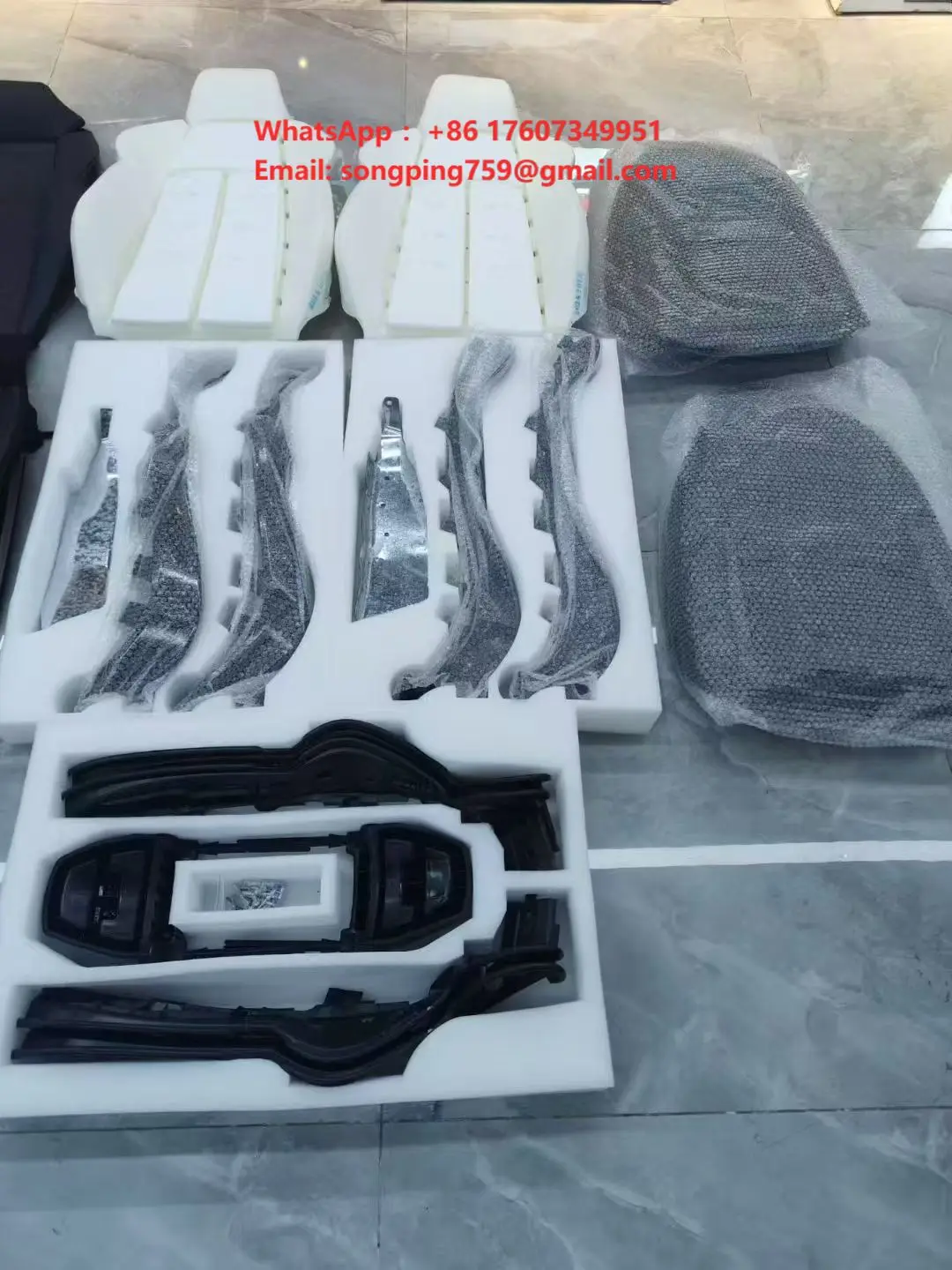 High-End Customizable  Full Set Leather Car Seat Covers for Ford/Audi/Toyota Including Models A5 & Mustang