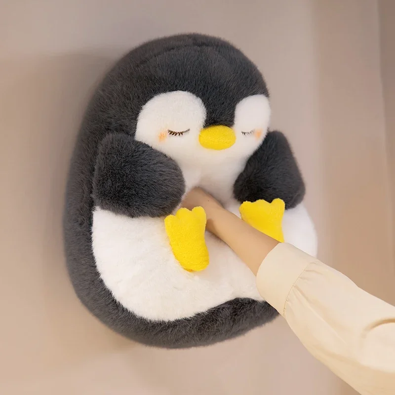20/30/40 cm Heilung Pinguin Wurfkissen Schwarz Rosa Pinguin Weiches Stofftier Gute Nacht Schlaf Beruhigende Puppe Geburtstagsgeschenk – Detail 8