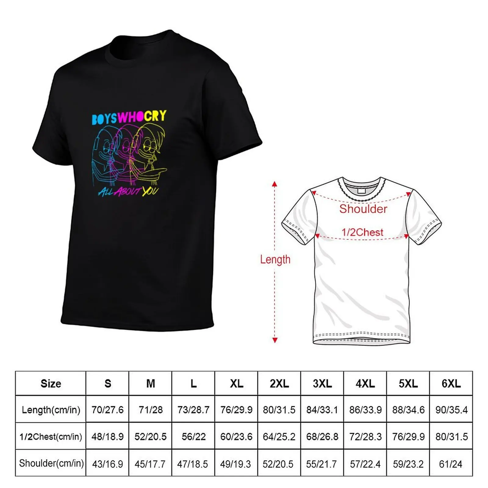 Boys Who Cry (Cyan, Magenta, Yellow) T-Shirt new gifts and t-shirts sweat Men's t shirts