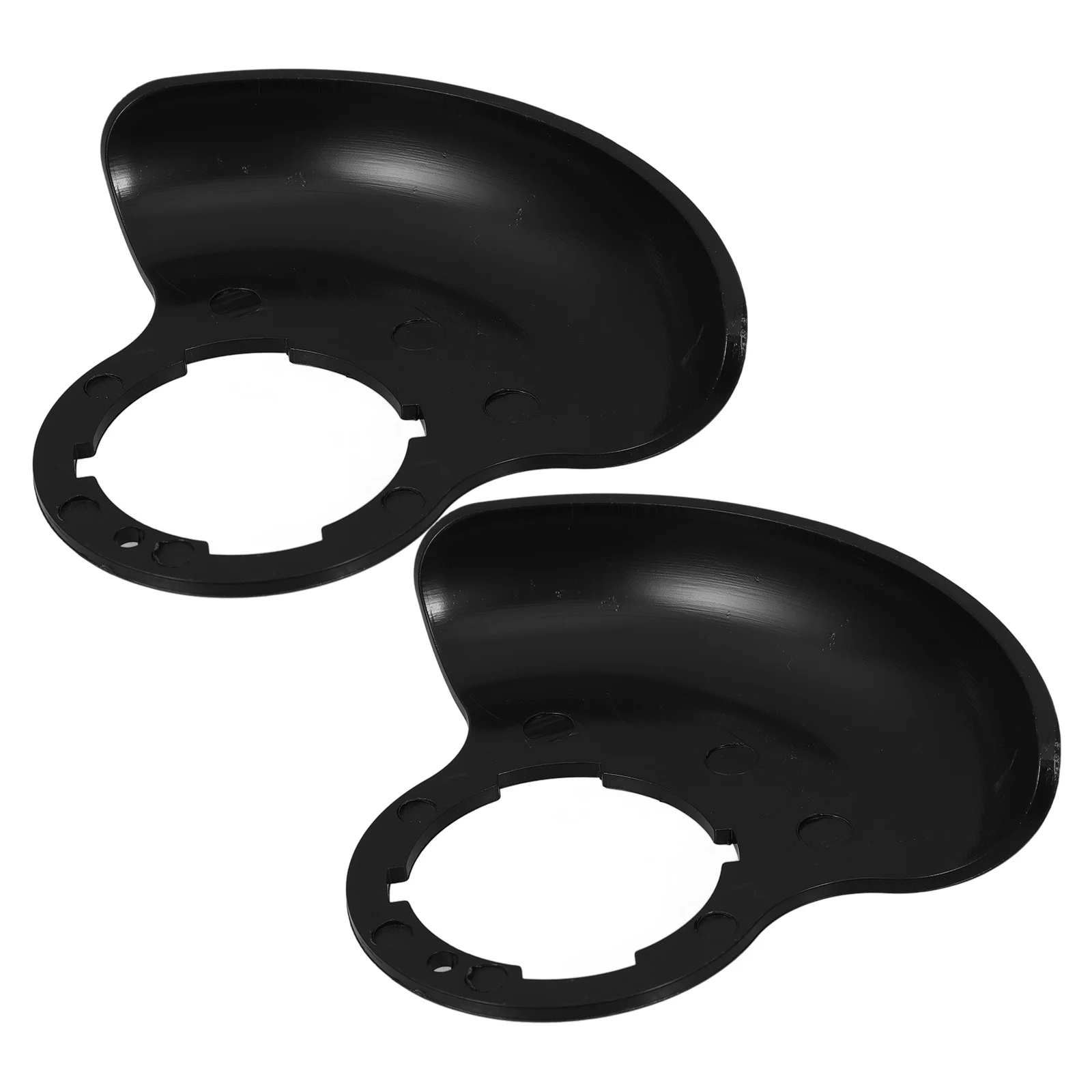 

2 Pcs Lawnmower Guard Grass Deflectors for Tractor Shield Push Cordless Supplies Black