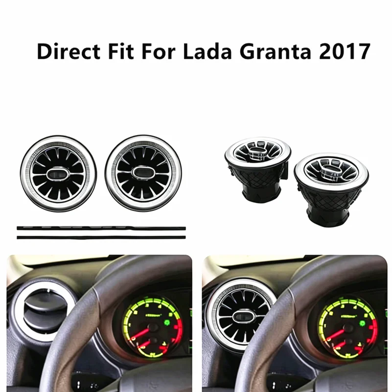 

Turbo Air Vent With Ambient Light For Lada Granta 2017 Front Dashboard Side AC Air Outlet