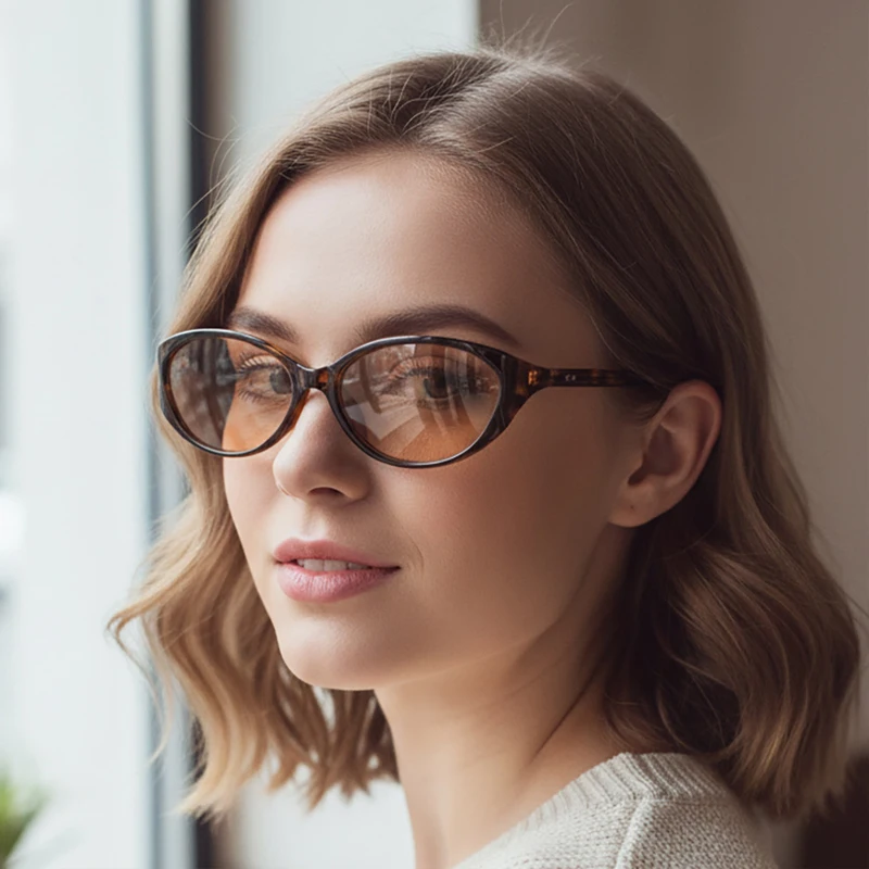 

Cycling Fashion Rivet Cat Eye Sunglasses Women Luxury Brand Designer Shades Leopard Frame Sun Glasses Female Vintage Eyewear