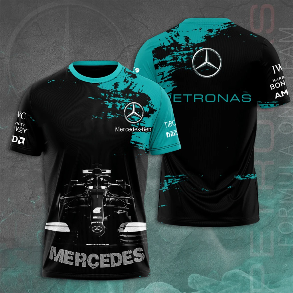 

2025 New F1 Racing Outdoor Extreme Sports Quick drying Breathable Cycling Clothing T-shirt for Mercedes Benz Team Followers Tops