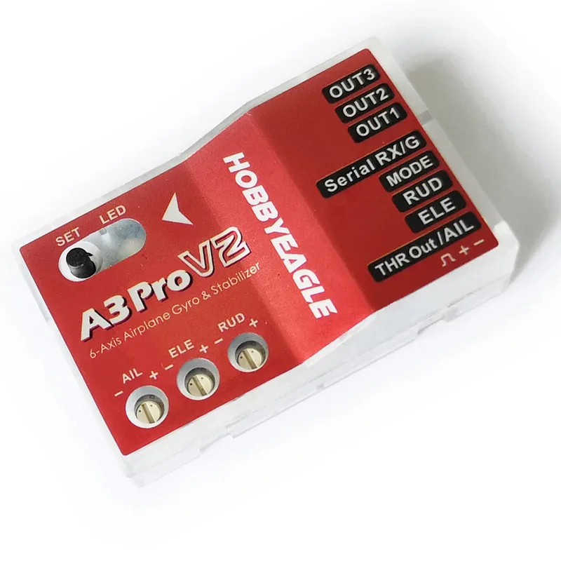 

HobbyEagle A3 Pro V2 Самолет RC Контроллер полета Стабилизатор Система стабилизатора Гироскоп для радиоуправляемого самолета Коптер с неподвижным крылом