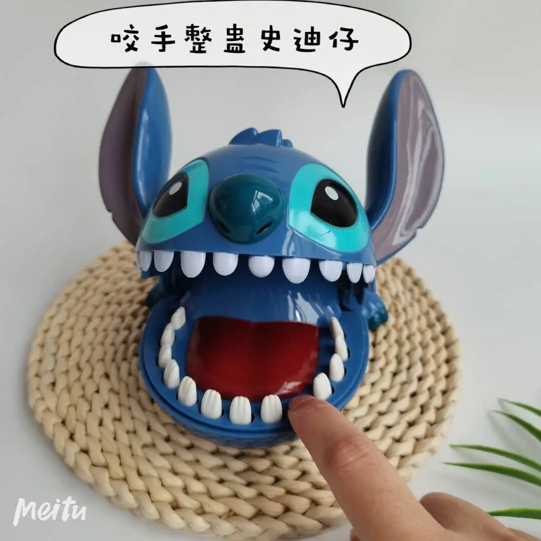 Disney-Figurines de Doigt de Morsure de Point de Dentiste, Modèle de Jeu Amusant, Jouets Cadeaux d'Anniversaire pour Enfant