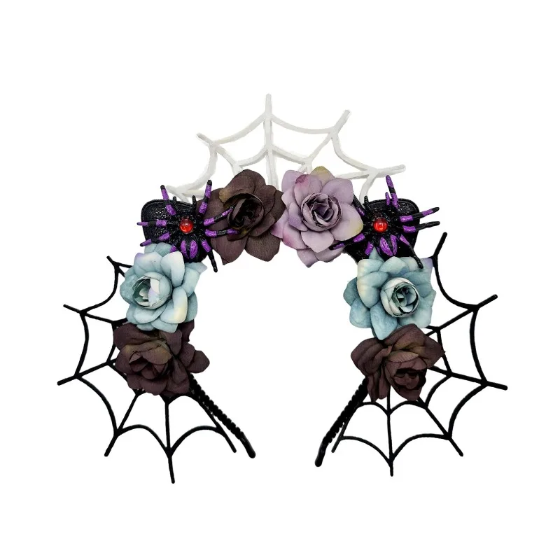 ハロウィンヘッドバンドバットローズヘッドバンド死者の日ヘッドバンドクラウンメキシコかぶと女性女の子用