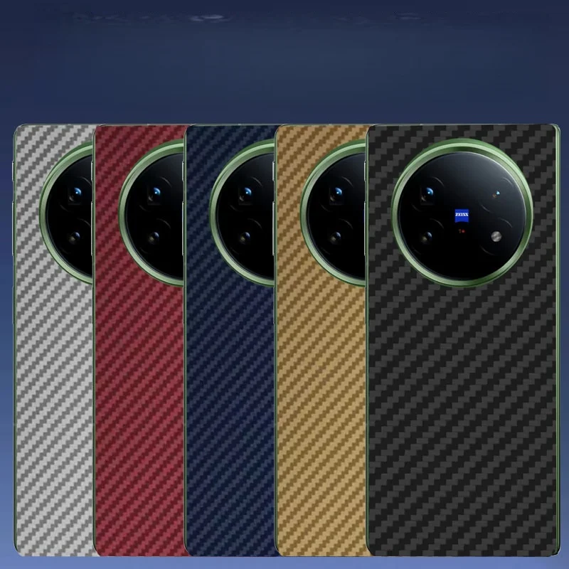 Carbon Fiber Skin Grain Full Body Phone Protector Sticker For VIVO X FOLD5/3/2PRO Back +Sides Wrap Film