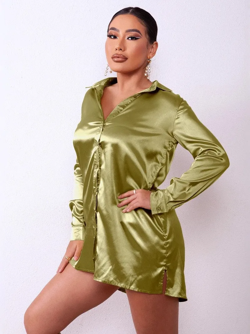 

Сексуальный облегающий топ на одно плечо с длинным рукавом, элегантная женская блузка, китайский бренд, однотонный, из материала PU, осенняя коллекция