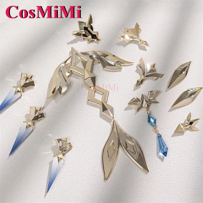 Kostum Cosplay CosMiMi Game Genshin Impact Skirk Seragam Pertempuran Cantik Elegan Set Lengkap Pakaian Bermain Peran Pesta Karnaval