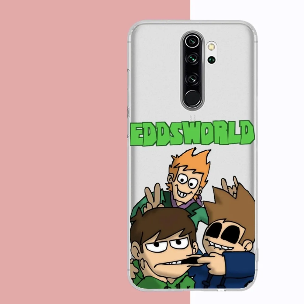 Cartoon Cute Eddsworld Phone Case For Samsung S 20 21 22 23 for Redmi Note7 8 9 10 for Huawei P20 30 40 Clear Case