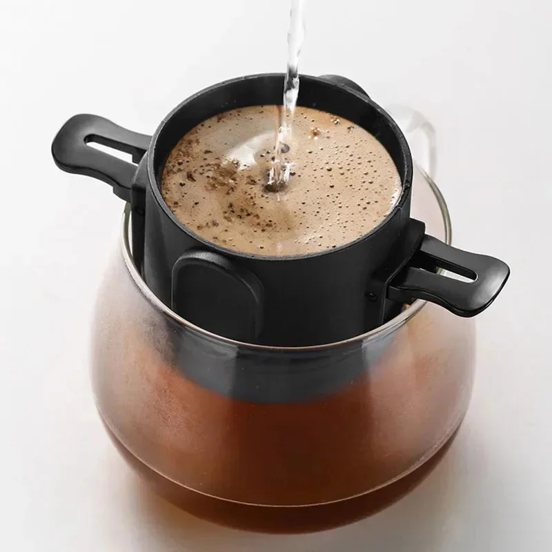 Coffee Maker Portable Pour Over Coffee Maker Set With Stainless Steel Coffee Mug Collapsible Pour Over Coffee Filter For Travel
