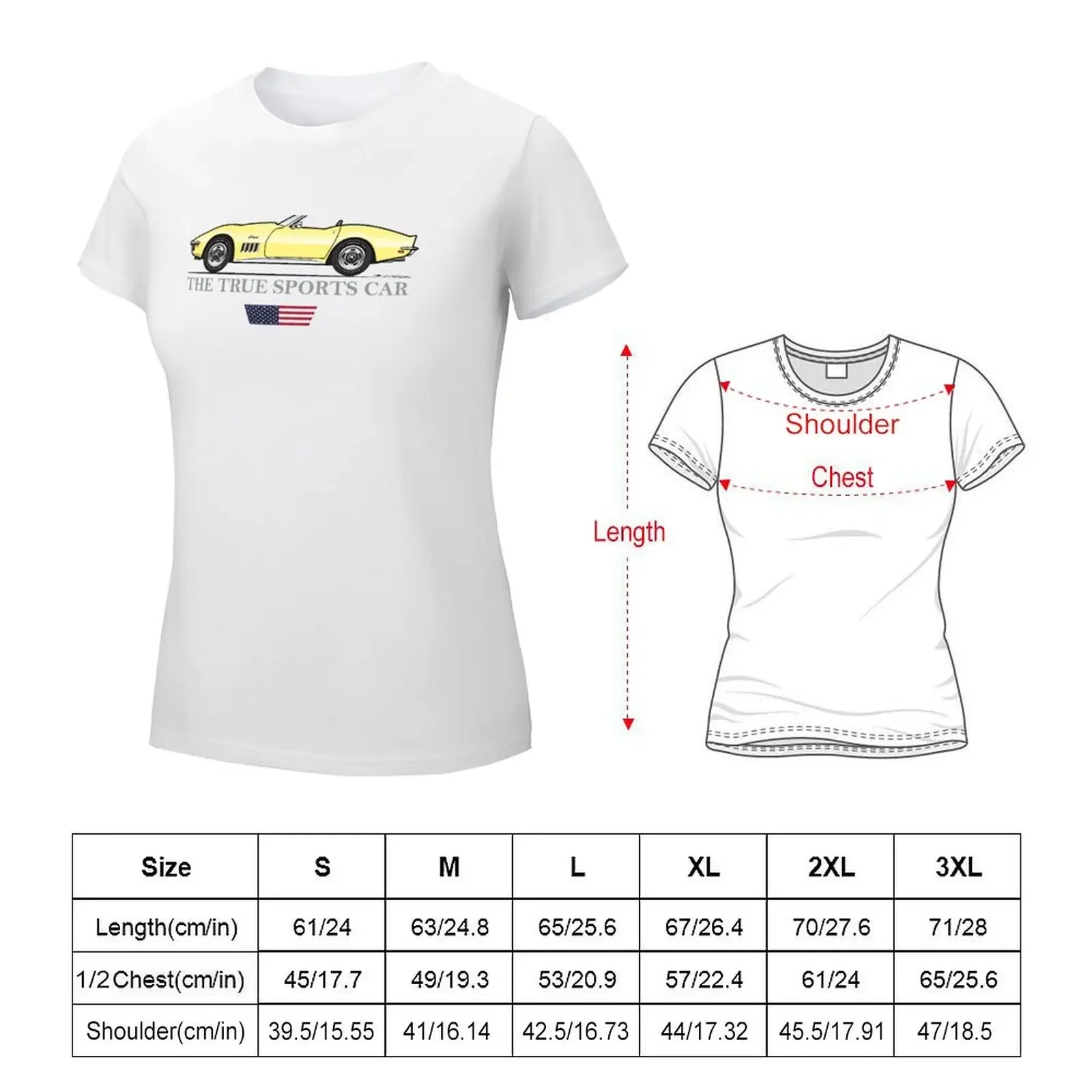 1968-69 Daytona Yellow T-shirt tees korean fashion anime clothes white t-shirt dress for Women sexy