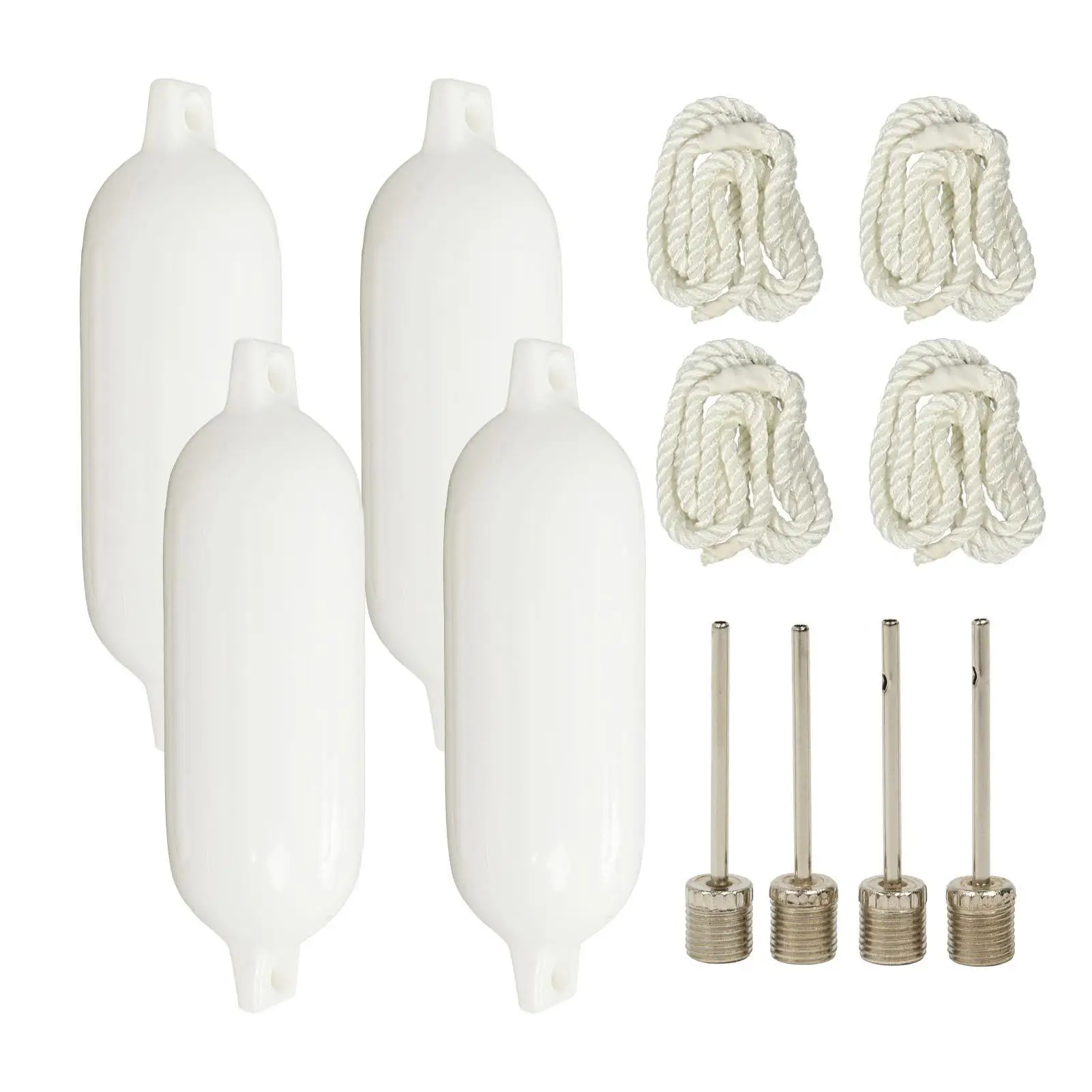 

Inflatable Boat Bumper Waterproof Strong Cushioning Anti Collision Boat Bumpers Kit Ribbed Twin Eyes for sailing Boats