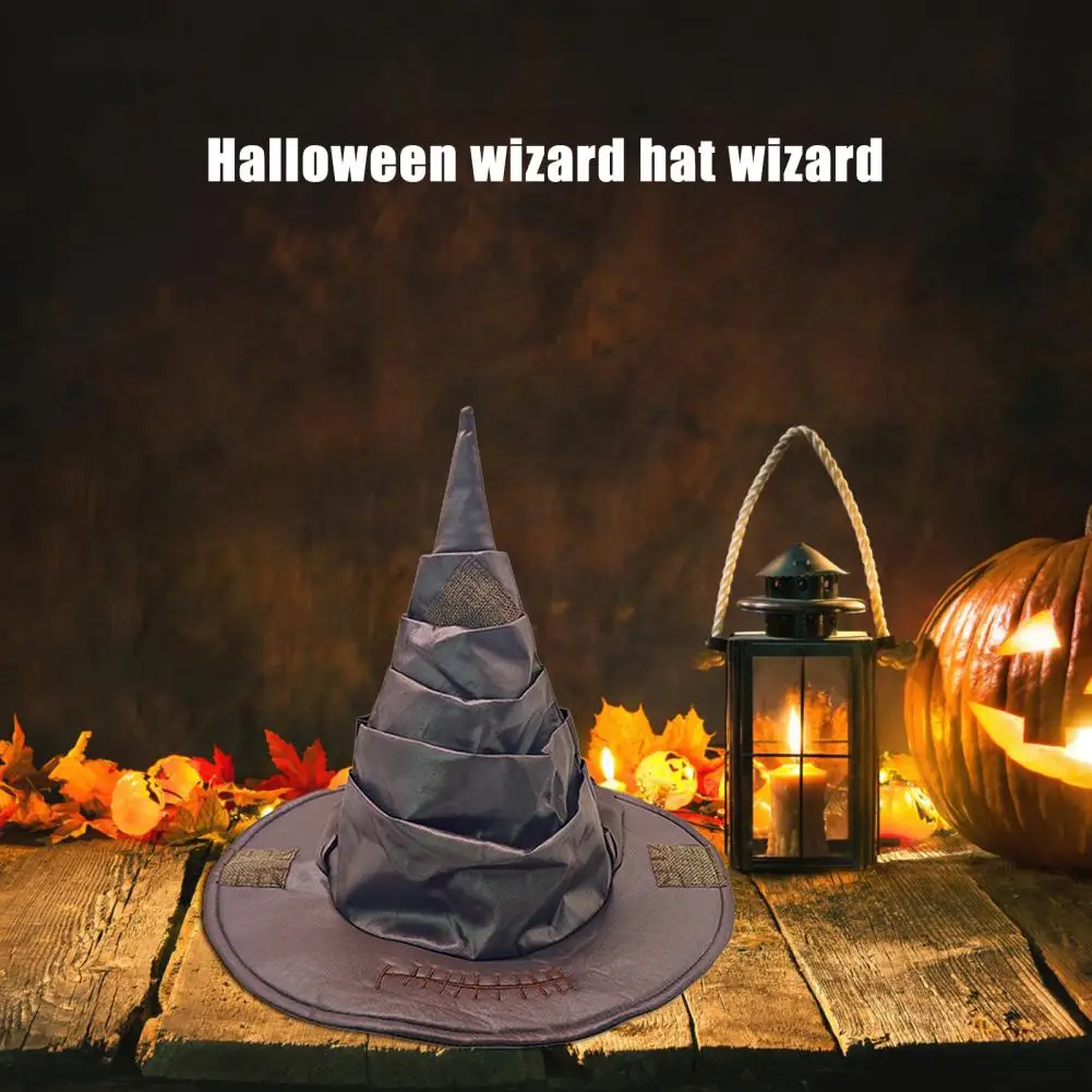 Retro-style Witch Hat Story-telling Witch Accessory Retro-style Halloween Hat for Adults Pointy Witch Hat with for Halloween