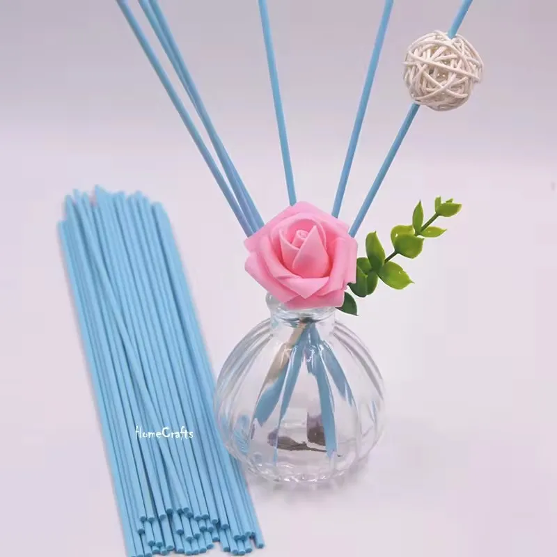 50 шт., 22 см x 3 мм, цветное волокно, ротанговая палочка для диффузора с тростями, ароматическое эфирное масло, освежитель воздуха, декоративный для домашнего аромата