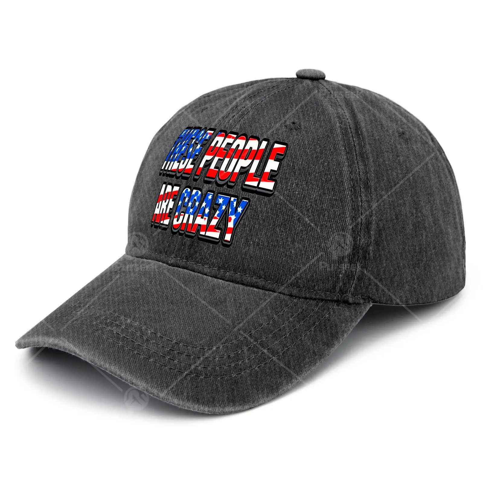 This Is a Low-Profile, Unisex Baseball Hat with a Washed Look, Perfect for Those Who Are Passionately Patriotic