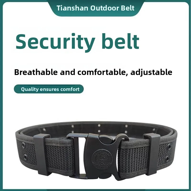 Security Professional Training Belt Tactical Magic Tape Multifunctional Workwear Waist Seal Buckle Pants Belt Leisure Smooth ...