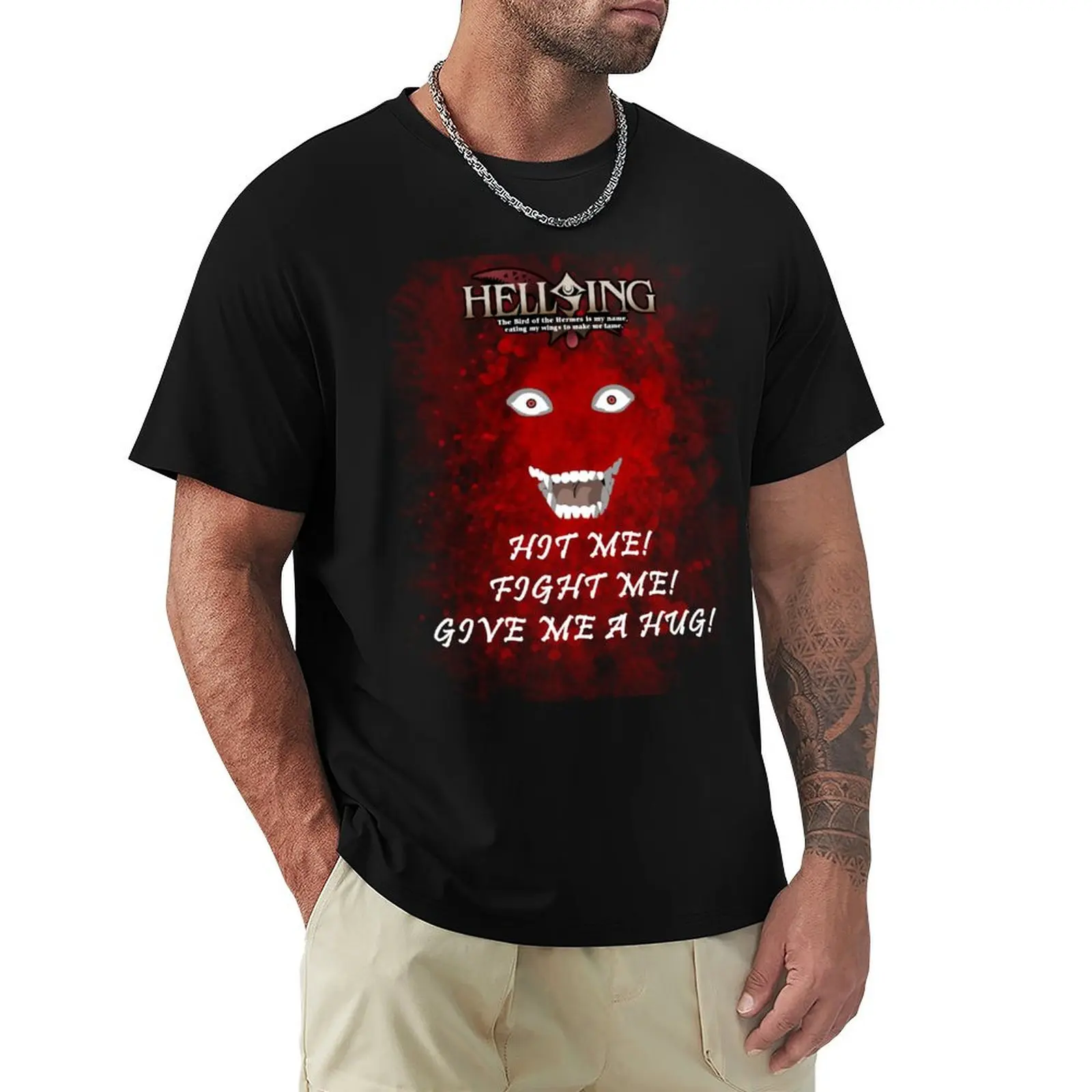 Alucard T Shirt T-Shirt Big Size Crew Neck T-Shirt