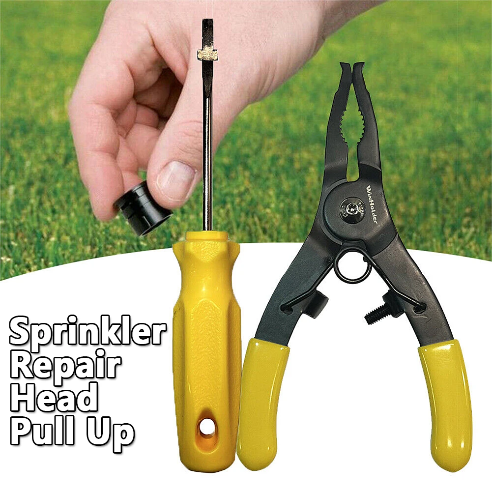 Rain Bird Sprinkler Tools Rotor Tool & Spray Head Tool Plus Hunter Tool Pop-Up Spray Head Stem Puller Holder Repair Pliers Set