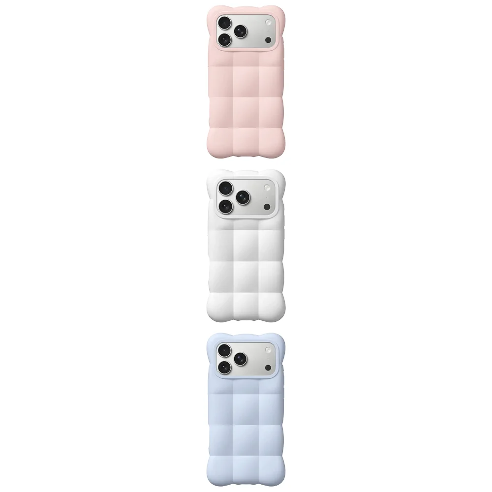 3D silikonowe etui magnetyczne z efektem fali do iPhone'a 15 16 17 18 Pro Max, etui do iPhone'a 18Pro — zdjęcie produktu 2