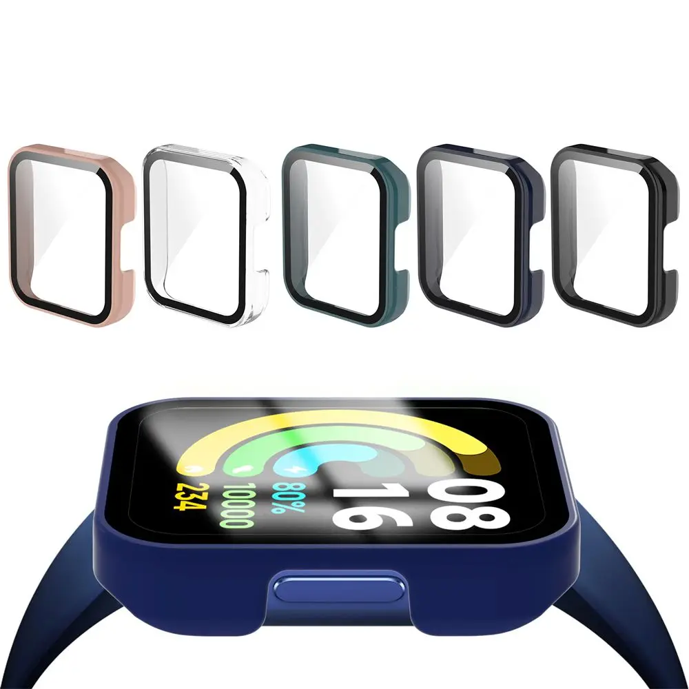 Quadro Shell Cobertura Completa Capa Dura para PC Protetor de Tela Protetora Para Redmi Watch 2 Lite
