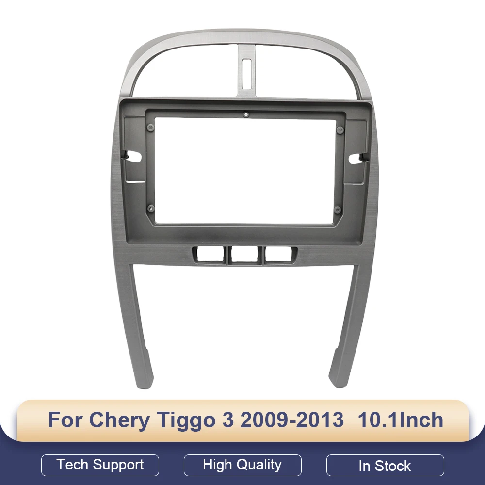 

Car 10.1" Audio Face Plate Fascia Frame For Chery Tiggo 3 2009-2013 2Din Big Screen Radio Stereo Panel Dash Mount Refitting Kit
