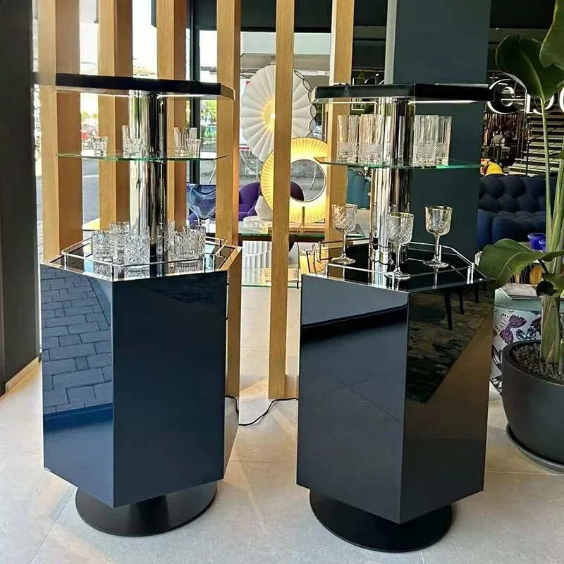 خزانة مشروبات كهربائية من الخشب الصلب الفاخر الخفيف، فيلا م أنسيون، قابلة للرفع GL Ass Di Splay