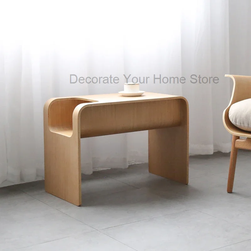 

Nordic Solid Wood Alien Coffee Tables Multifunctional Sofa Side Table Living Room Furniture Leisure Bedside End Table