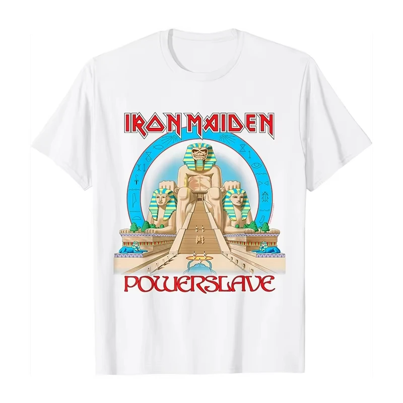 2025 الصيف شعبية الفرقة Fer البكر الحديد البكر الظلام روك الشرير فضفاض ريترو قصيرة الأكمام تي شيرت النساء الملابس الجرافيك تي شيرت #1