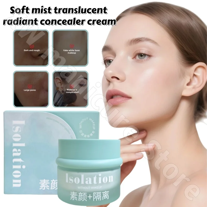 

Fangmani Soft Mist Translucent Glowing Concealer Cream 50g Hydrating and Moisturizing Soft Focus Concealer Evens Skin Tone