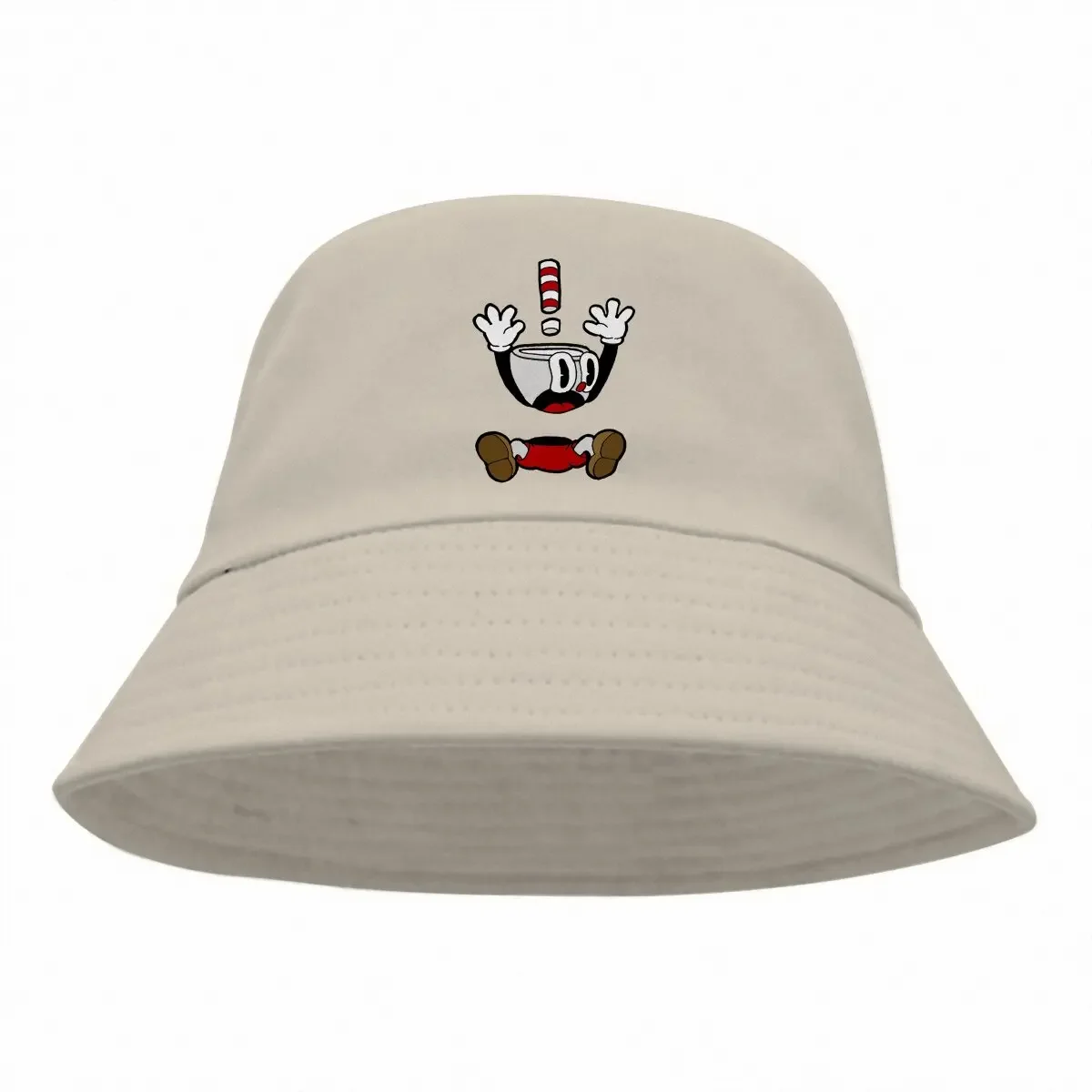 Cuphead Chalice Game Bucket Hat Funny Body Separation Men's Women's Fisherman Cap Hip Hop Beach Sun Fishing Hats