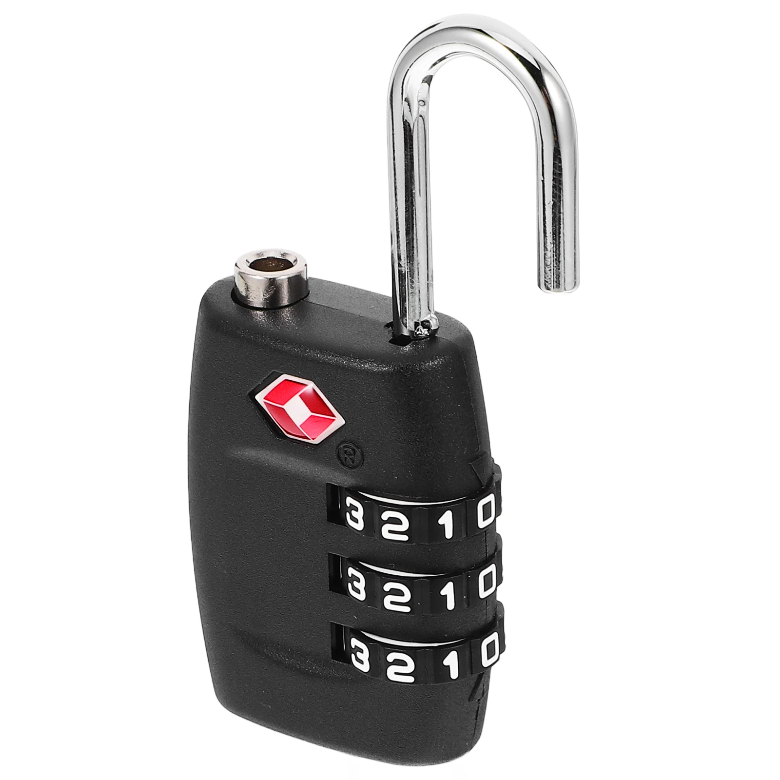 

Tsa-335 Tsa Approved Luggage Lock Black Durable Zinc Alloy 3- Combination Password Resettable Security Padlock for Suitcase