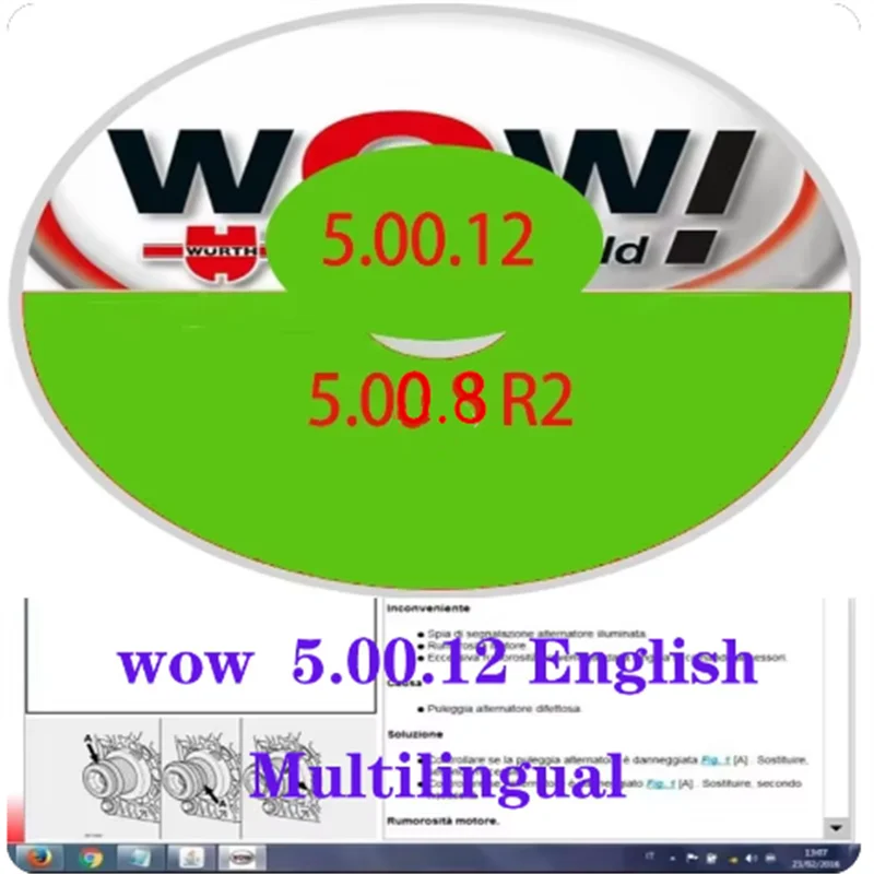 

wow 5 00 12 diagnostics Software 5.00.8 R2 + Kengen French Spanish Polish Italian Serbian German Dutch Czech Portuguese