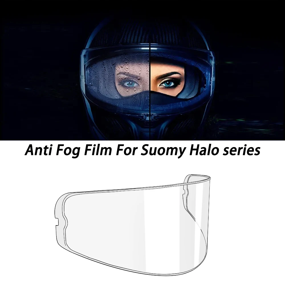 

Motorcycle Helmet Visor Anti Fog Film For Suomy Halo series Anti-fog Inserts Sticker
