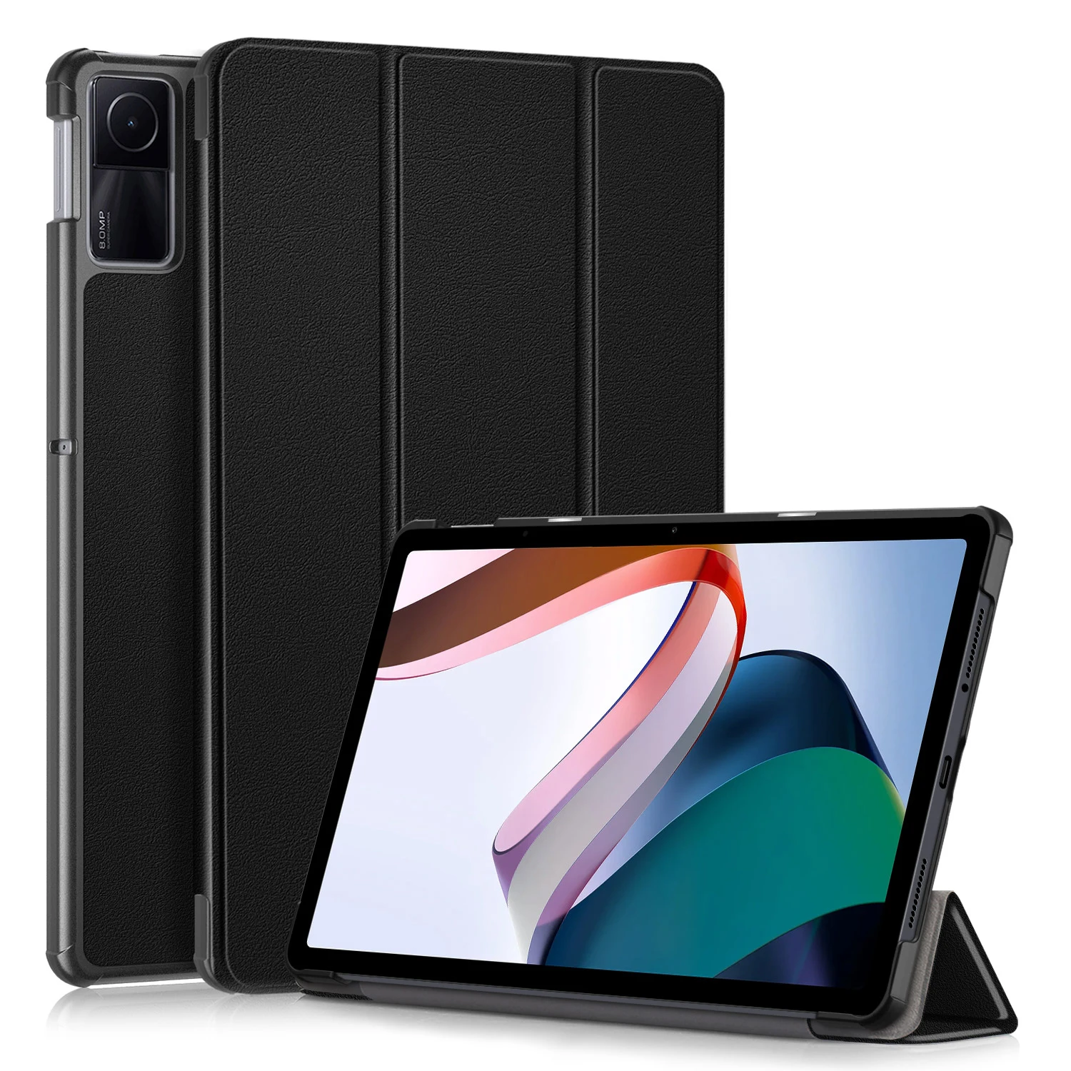 

For Xiaomi Redmi Pad SE PU Leather Tablet Case Trifold Stand Full Protection Tablet Cover