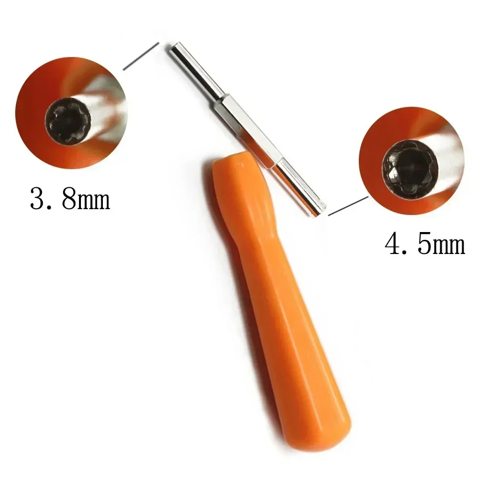 2 em 1 chave de fenda de segurança ferramenta de reparo gamebit para sfc md n64 mpact chave de fenda manual 3.8/4.5mm