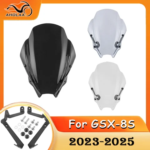 스즈키 GSX 8S GSX8S GSX-8S 윈드실드 윈드스크린 디플렉터 2023 2024 2025 용 오토바이 프론트 스크린 윈드 쉴드 액세서리