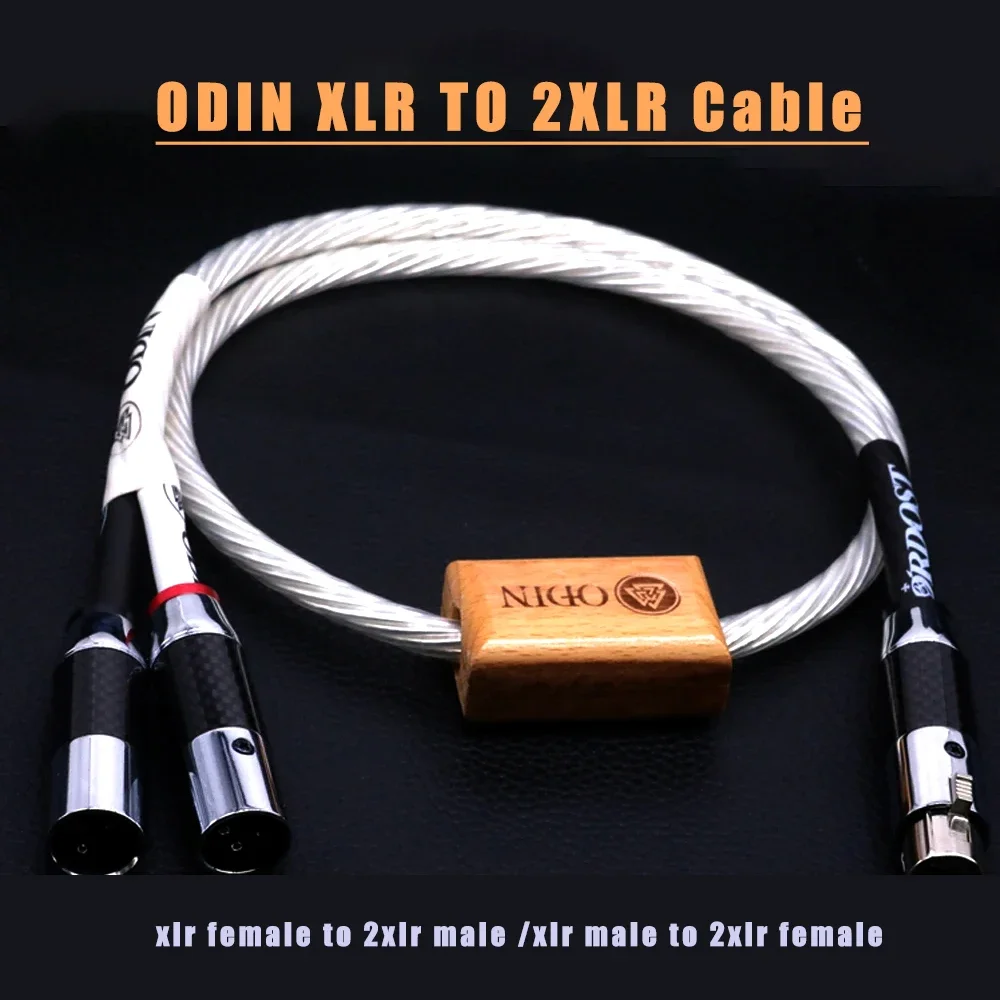 مرحبا نهاية أودين مرجع واحد XLR أنثى إلى 2 XLR ذكر التوصيل الفاصل الصوت كابل متوازن كابل HIFI XLR