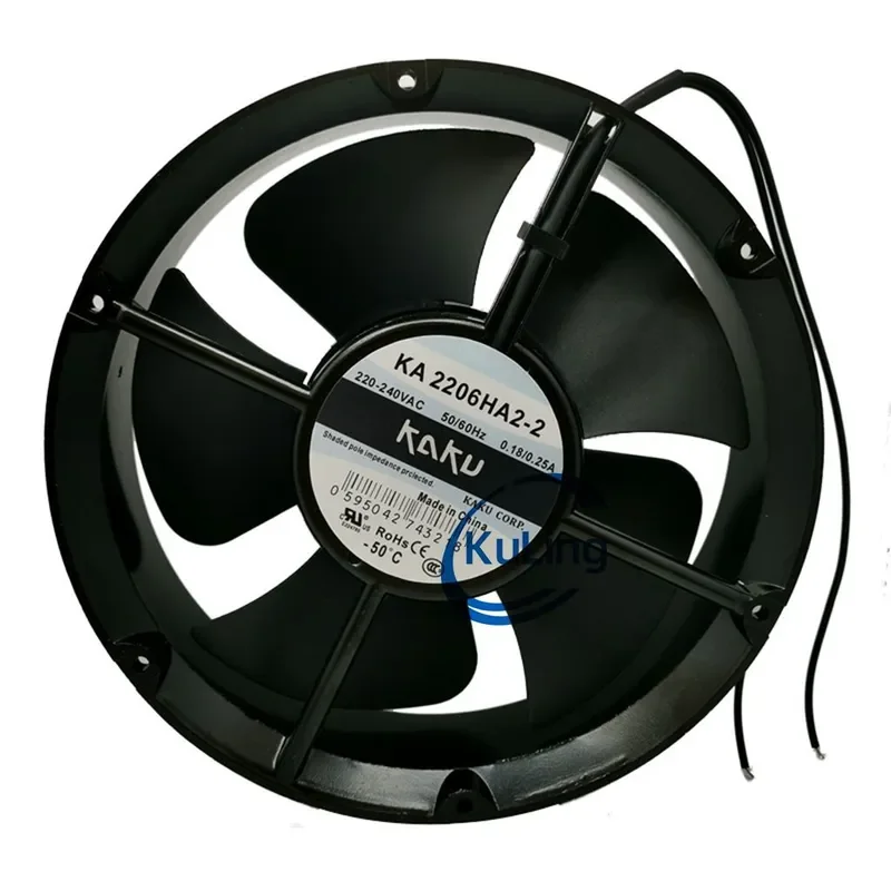 kakuカード-ka2206ha2-2-ha3-2-ha1-2-110v-220v-380v用-円形軸流冷却ファン