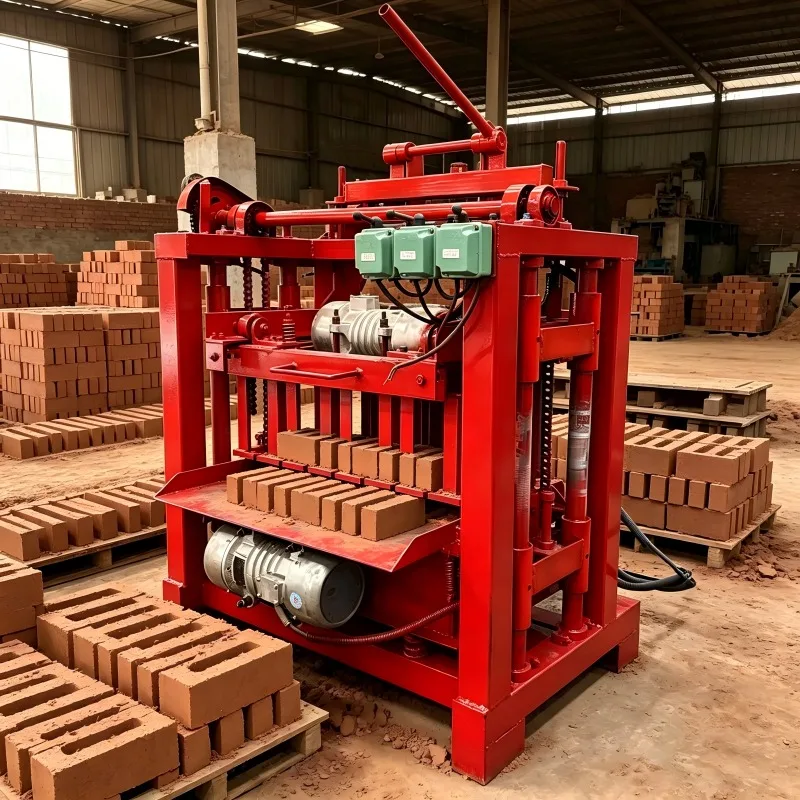 Industrial Concrete Block Making Machinery Stone Split Mud Clay Brick Molding Device